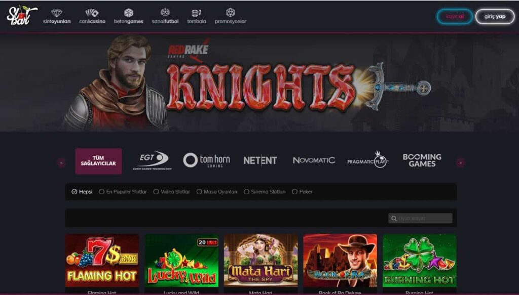 Slotbar Canlı Casino Slot Oyunlari Bonuslari